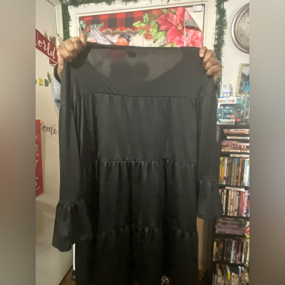 Black Ruffle Dress - Picture 4 of 4